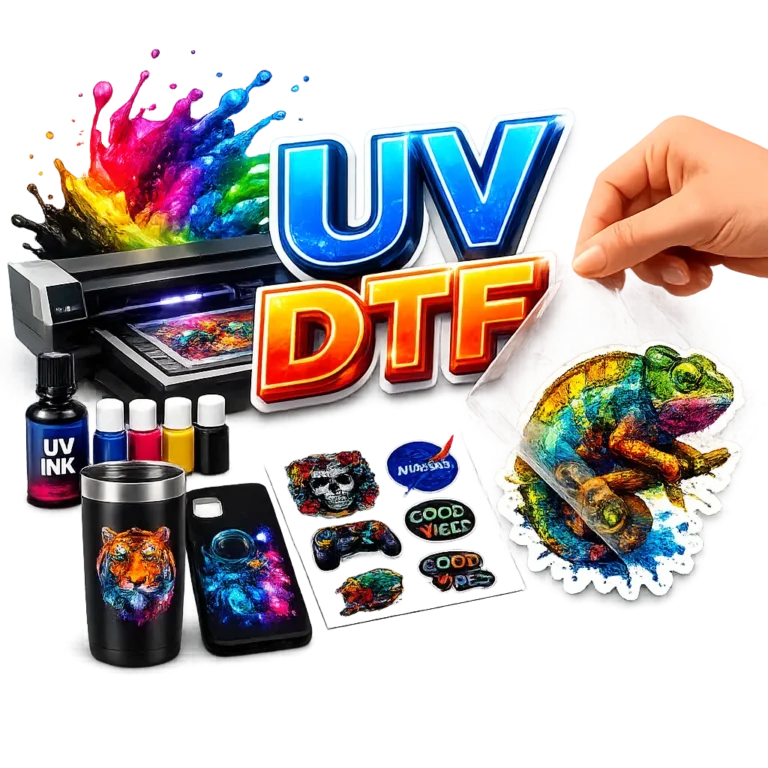 UV DTF друк, наклейки УФ ДТФ